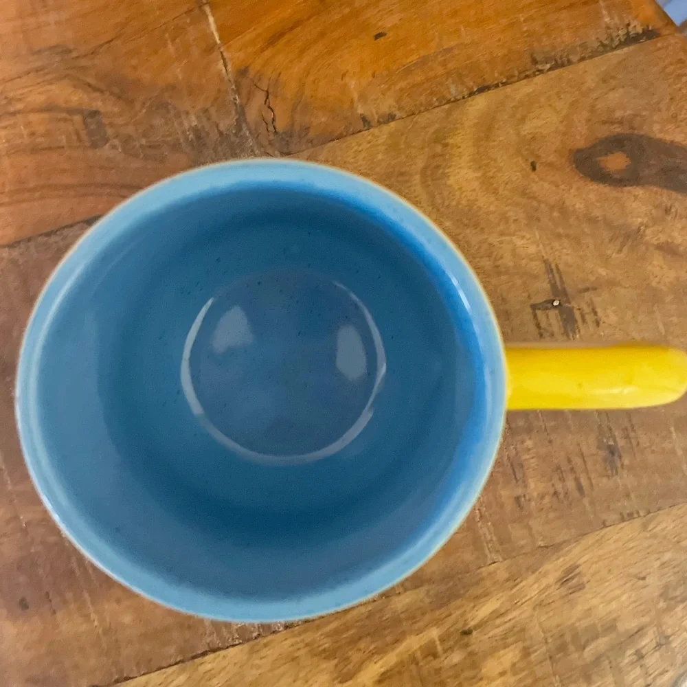 Starbucks Vibrant Yellow and Blue Mug - Picture 2 of 3